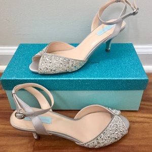 Blue by Betsey Johnson Kitten Heel Sandals